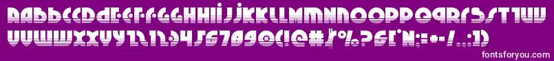 フォントNeuralnomiconhalf – 紫の背景に白い文字