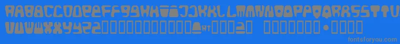 More about Bald Font Bald Font – Gray Fonts on Blue Background