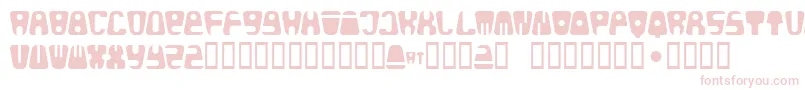 Bald Font – Pink Fonts on White Background