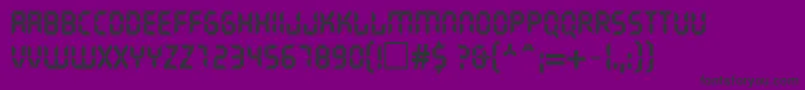 LiquidcrystalNormal-Schriftart – Schwarze Schriften auf violettem Hintergrund