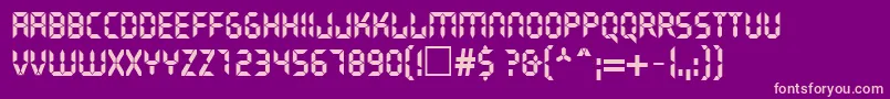 LiquidcrystalNormal Font – Pink Fonts on Purple Background