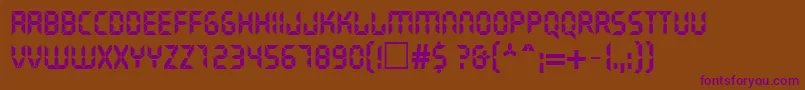 LiquidcrystalNormal Font – Purple Fonts on Brown Background