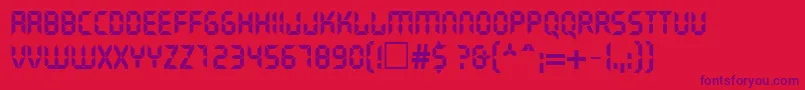 LiquidcrystalNormal Font – Purple Fonts on Red Background