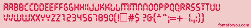 LiquidcrystalNormal Font – Red Fonts on Pink Background