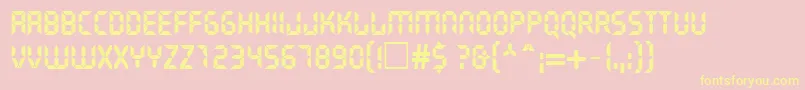 Police LiquidcrystalNormal – polices jaunes sur fond rose