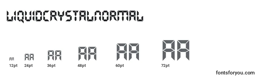 LiquidcrystalNormal Font Sizes