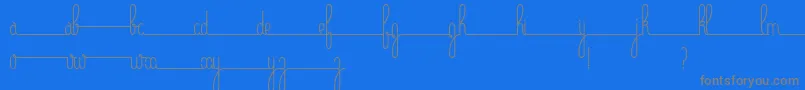 BellefineBc Font – Gray Fonts on Blue Background
