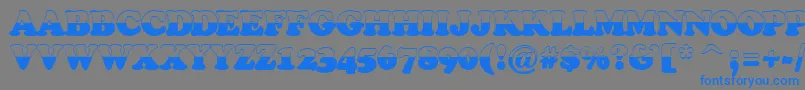 ACooperblacktiulbw Font – Blue Fonts on Gray Background
