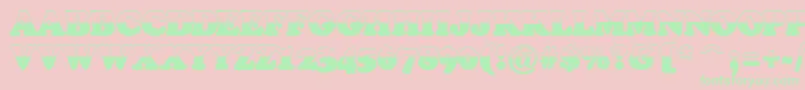 フォントACooperblacktiulbw – ピンクの背景に緑の文字