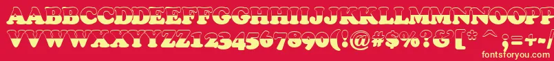 More about ACooperblacktiulbw Font ACooperblacktiulbw Font – Yellow Fonts on Red Background
