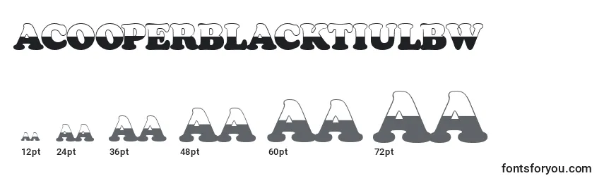ACooperblacktiulbw Font Sizes