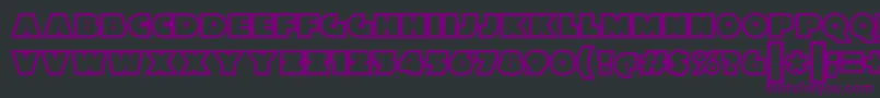 Шрифт XylitolOutline – фиолетовые шрифты на чёрном фоне