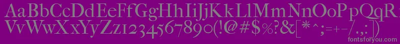 Fefcrm2 Font – Gray Fonts on Purple Background