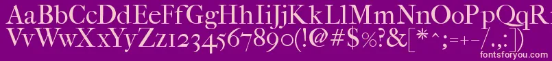 Fefcrm2 Font – Pink Fonts on Purple Background