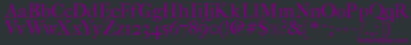 Fefcrm2 Font – Purple Fonts on Black Background