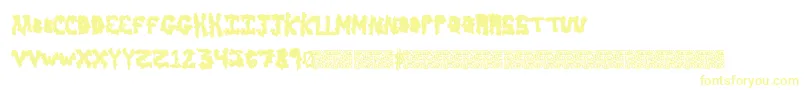 Earlyscare-Schriftart – Gelbe Schriften