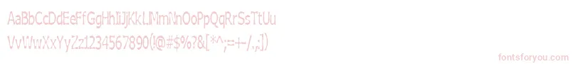 BoneribbonTall Font – Pink Fonts on White Background