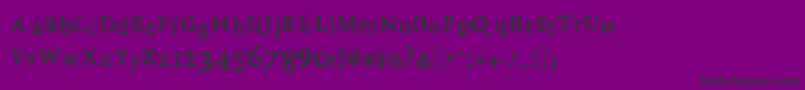 Stupid Font – Black Fonts on Purple Background