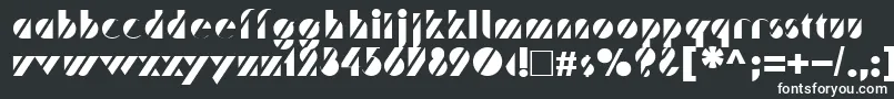 Шрифт Trafaret – белые шрифты