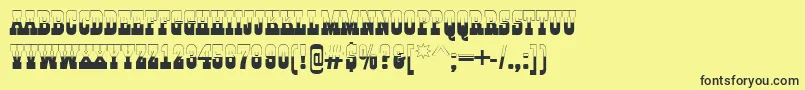 AGildiatitulbw Font – Black Fonts on Yellow Background