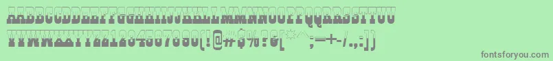 AGildiatitulbw Font – Gray Fonts on Green Background