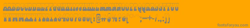 AGildiatitulbw Font – Gray Fonts on Orange Background