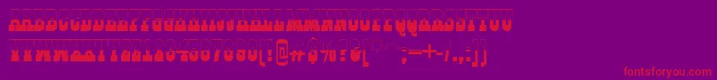 AGildiatitulbw Font – Red Fonts on Purple Background