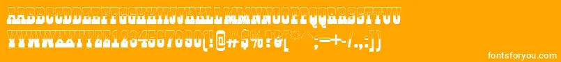 AGildiatitulbw Font – White Fonts on Orange Background