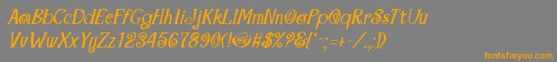 fuente MaracaBoldItalic – Fuentes Naranjas Sobre Fondo Gris