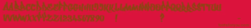 Подробнее о шрифте Whatka Шрифт Whatka – коричневые шрифты на красном фоне