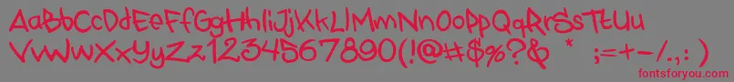 Stylewars2011 Font – Red Fonts on Gray Background