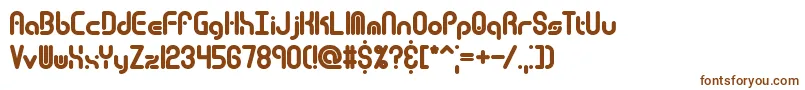 Шрифт Techover – коричневые шрифты на белом фоне