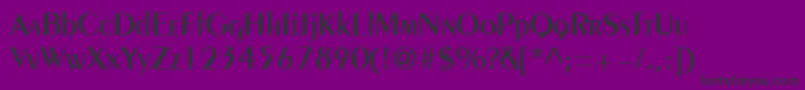 Pentademi Font – Black Fonts on Purple Background
