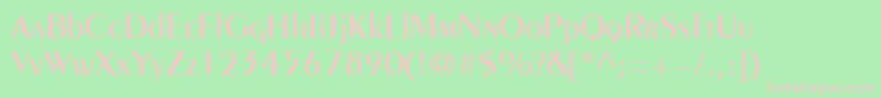Pentademi Font – Pink Fonts on Green Background