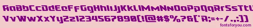 Cobaltalienleft Font – Purple Fonts on Pink Background