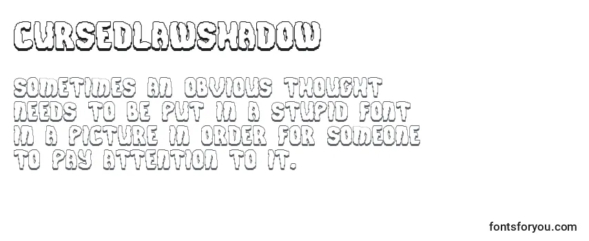 Przegląd czcionki CursedlawShadow