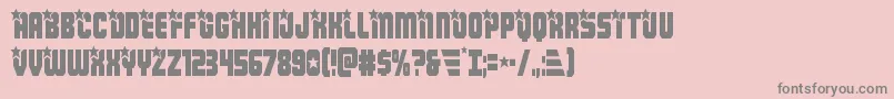 Armyrangerscond Font – Gray Fonts on Pink Background