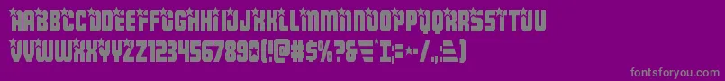 Armyrangerscond Font – Gray Fonts on Purple Background