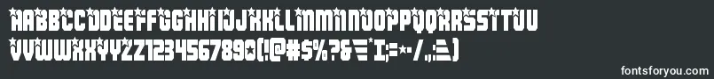 Шрифт Armyrangerscond – белые шрифты