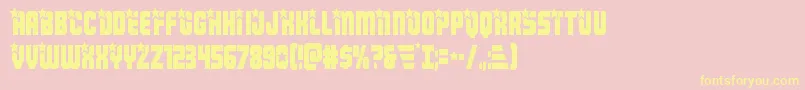 Armyrangerscond Font – Yellow Fonts on Pink Background