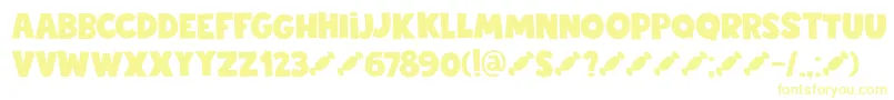 DkStickyToffee Font – Yellow Fonts