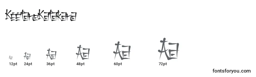 Размеры шрифта KeetanoKatakana