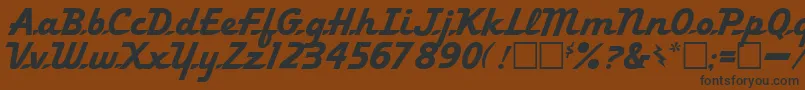 Ol Font – Black Fonts on Brown Background