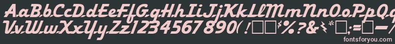 Ol Font – Pink Fonts on Black Background