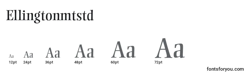 sizes of ellingtonmtstd font, ellingtonmtstd sizes