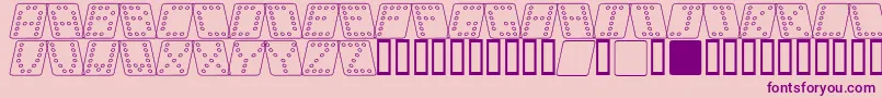 DominoSquareKursivOmrids Font – Purple Fonts on Pink Background