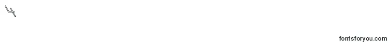 フォントExansInline – フォント数字4