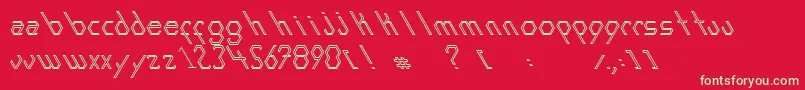 ExansInline Font – Green Fonts on Red Background