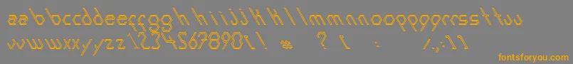 Подробнее о шрифте ExansInline Шрифт ExansInline – оранжевые шрифты на сером фоне