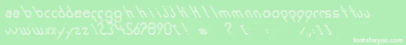 ExansInline Font – White Fonts on Green Background